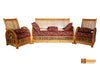 Verona Teak Wood Sofa Set - (3+1+1)Seater