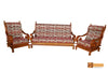 Texas Teak Wood Sofa Set - (3+1+1)Seater