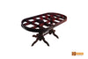 Padma Oval Rosewood Dining Table - 6 Seater