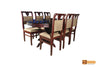 Padma Oval Rosewood Dining Set - 6 Seater