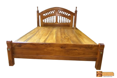 Kulu Solid Teak Wood Bed
