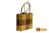 Vesta Woven Natural Screwpine Leaf Big Shopper Bag-Design 4-Organic and Eco friendly