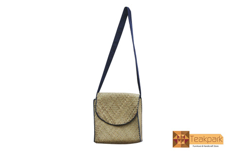 Hygeia Woven Natural Screwpine Leaf Laptop Bag-Design 2-Organic and Eco friendly