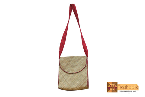 Hygeia Woven Natural Screwpine Leaf Laptop Bag-Design 3-Organic and Eco friendly