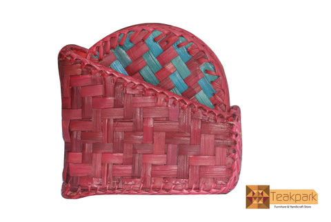 Romia Woven Natural Screwpine Leaf Tea Coaster(Set of 6)-Design 3-Organic and Eco friendly