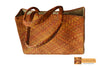 Massalia Woven Natural Screwpine Leaf Shopper Bag