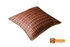 Miriam Woven Natural Screwpine Leaf Double Colour Throw Pillow-Organic and Eco Friendly