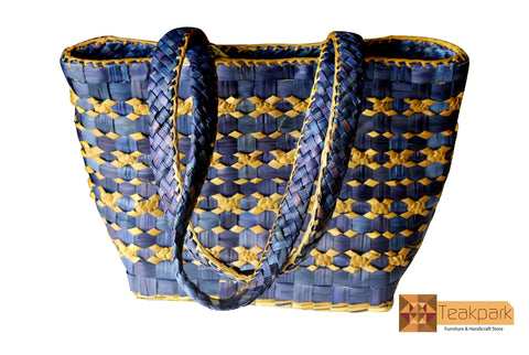 Pomona Woven Screwpine Leaf Ladies Handbag