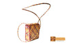 Egeria Woven Natural Screwpine Leaf Girls Bag with Long Strap-Design 4-Organic and Eco freindly