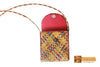 Egeria Woven Natural Screwpine Leaf Girls Bag with Long Strap-Design 4-Organic and Eco freindly