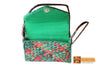 Irene Woven Natural Screwpine Leaf Girls Mobile Bag with Long Strap-Design 3-Organic and Eco friendly