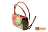 Irene Woven Natural Screwpine Leaf Girls Mobile Bag with Long Strap-Design 4-Organic and Eco friendly