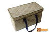 Feronia Woven Natural Screwpine Leaf Box Bag-Organic and Eco friendly