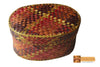 Frigga Woven Natural Screwpine Leaf Oval Utility Box-Organic and Eco friendly