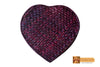 Diana Woven Natural Screwpine Leaf Heart Utility Box-Design 1-Organic and Eco freindly