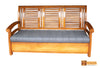 Sharja Solid Teak Wood Sofa Set - (3+1+1) 5 Seater