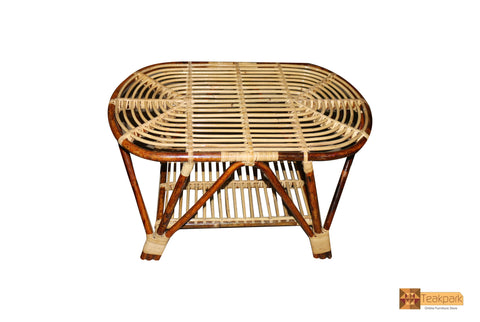 Othman Cane Oval Teapoy