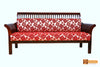 Manchester Solid Rosewood Sofa Set- (3+1+1) 5 Seater