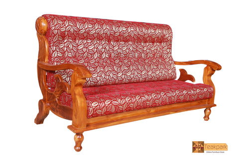 Florida Solid Teak Wood 3 Seater Sofa