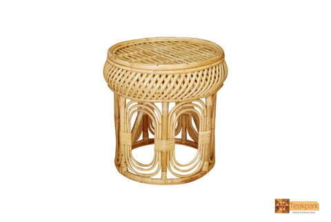 Adarawa Cane Round Teapoy