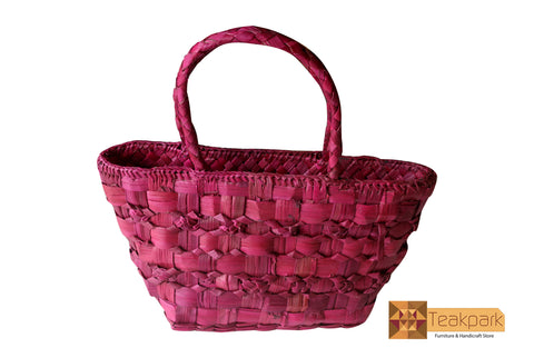 Bellona Woven Screwpine Leaf Ladies Handbag