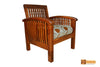Dallas Solid Teak Wood Sofa Set - (3+1+1) 5 Seater