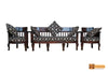 Dakota Solid Rosewood Sofa Set - (3+1+1) 5 Seater