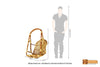 Eket Cane Swing Chair