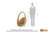 Mabisanga Cane Swing Chair