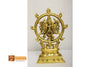 Spinning Sudarsana Chakra Brass Sculpture- BS016 (25*18*7 in cm)