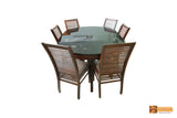 Danube Oval Rosewood Dining Set - 6 Seater
