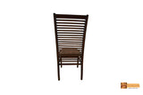 Danube Oval Solid Rosewood Dining Set - Glass Top Table with Chairs