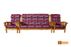 Sydney Solid Teak Wood Sofa Set - (3+1+1) 5 Seater