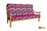 Geneva Solid Teak Wood Sofa Set - (3+1+1) 5 Seater
