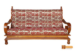 Texas Teak Wood 3 Seater Sofa