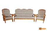 Manhattan Teak Wood Sofa Set - (3+1+1)Seater