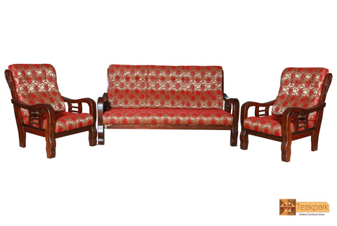 Shanghai Rosewood Sofa Set - (3+1+1)Seater