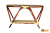 Zulu Cane Teapoy with Glass Top