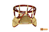 Bassa  Round Cane Teapoy with Glass Top