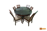 Danube Oval Rosewood Dining Set - 6 Seater