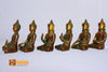 Set of 6 Budhas Brass Sculpture- BS015(8*6*4 in cm)