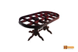 Padma Oval Rosewood Dining Table - 6 Seater