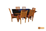 Colorado Teak Wood Dining Set - 6 Seater