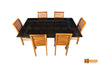 Colorado Teak Wood Dining Set - 6 Seater