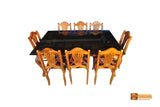 Kaveri Teak Wood Dining Set - 6/8 Seater