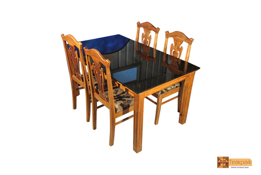 Periyar Teak Wood Dining Set - 4/6 Seater