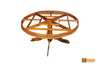 Yamuna Round Teak Wood Dining Set - 6 Seater