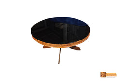 Yamuna Round Teak Wood Dining Table - 6 Seater