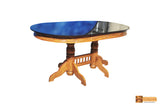 Padma Oval Teak Wood Dining Set - 6 Seater