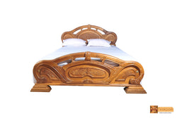 Borabora Teak Wood Bed